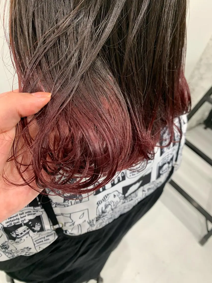 ミディアム カラー ヘアカラー トリートメント TAKUMI .のヘアスタイル