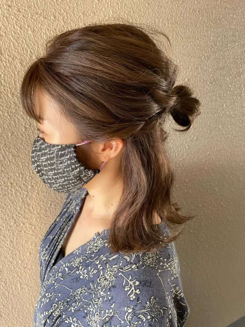 ミディアム カラー ベージュカラー サダハルカ ｜chouetteのヘアスタイル