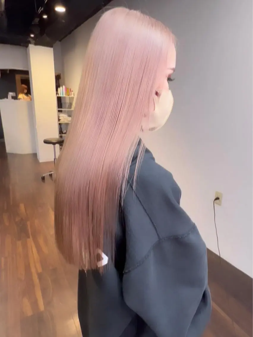 ロング カラー ブリーチ ケアブリーチ ダブルカラー ハイトーンカラー イルミナカラー 🧡色落ちまで2度 楽しめる🧡ヨシキのヘアスタイル