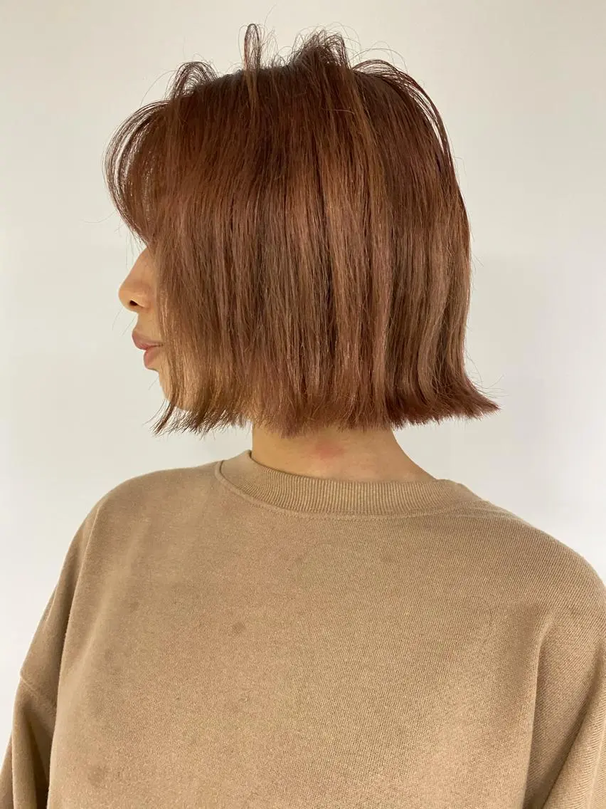 ミディアム カラー KOOKI スティードトーキョーのヘアスタイル