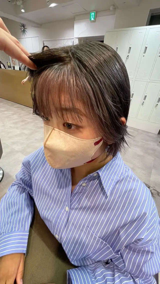 ショート カラー ヘアカラー 松永 梨央のヘアスタイル