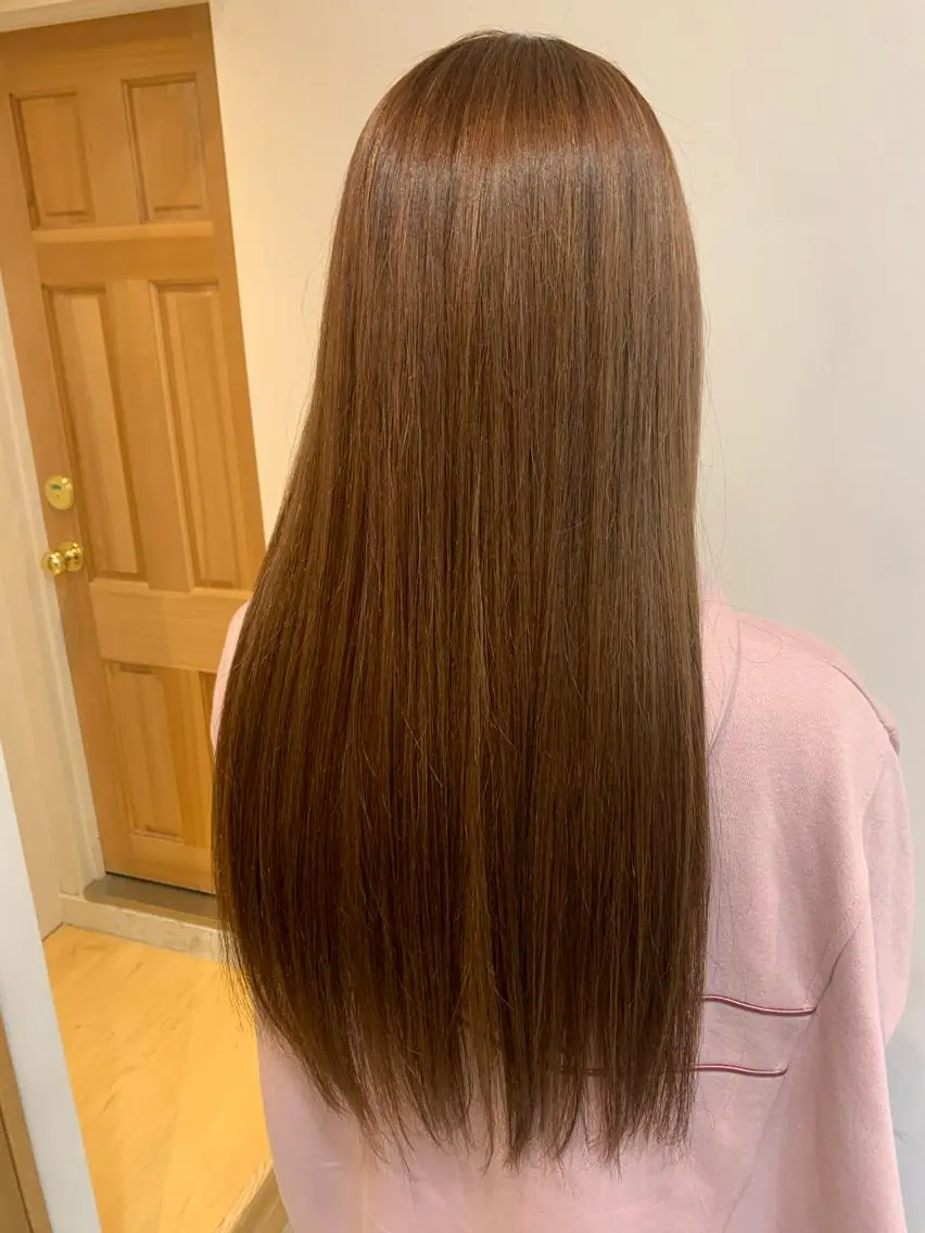 ロング カラー ベージュカラー ブリーチ ピンクカラー ピンクベージュ トリートメント ヘアカラー 中目黒🌼 🌼ハナのヘアスタイル