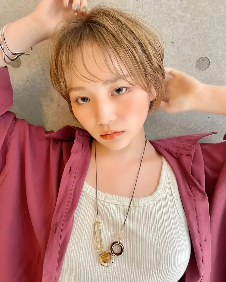 ショート カラー ショートヘア ショート✂️ボブ✂️ 💎Ash茗荷谷💎のヘアスタイル