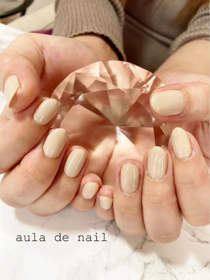 ネイル ワンカラーネイル auladenail アウラデネイルのネイルデザイン