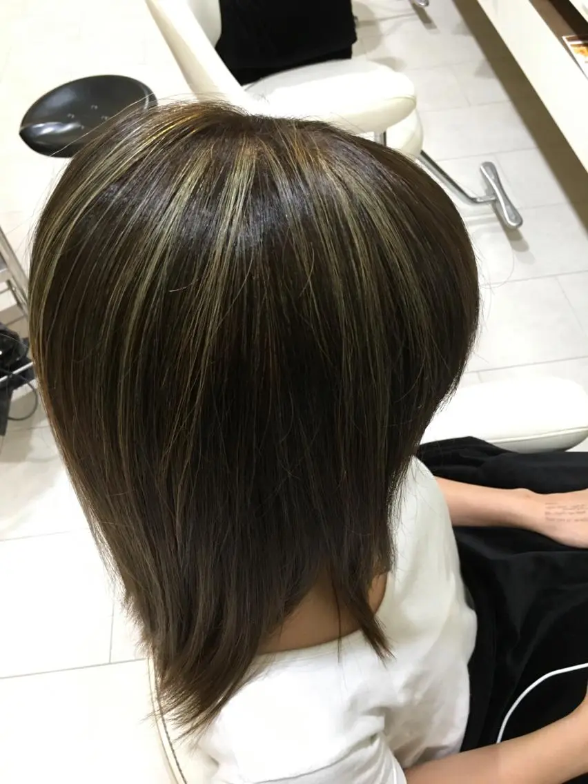 ロング カラー ハイライトカラー 外国人風カラー ハイライト 本間 隼人のヘアスタイル
