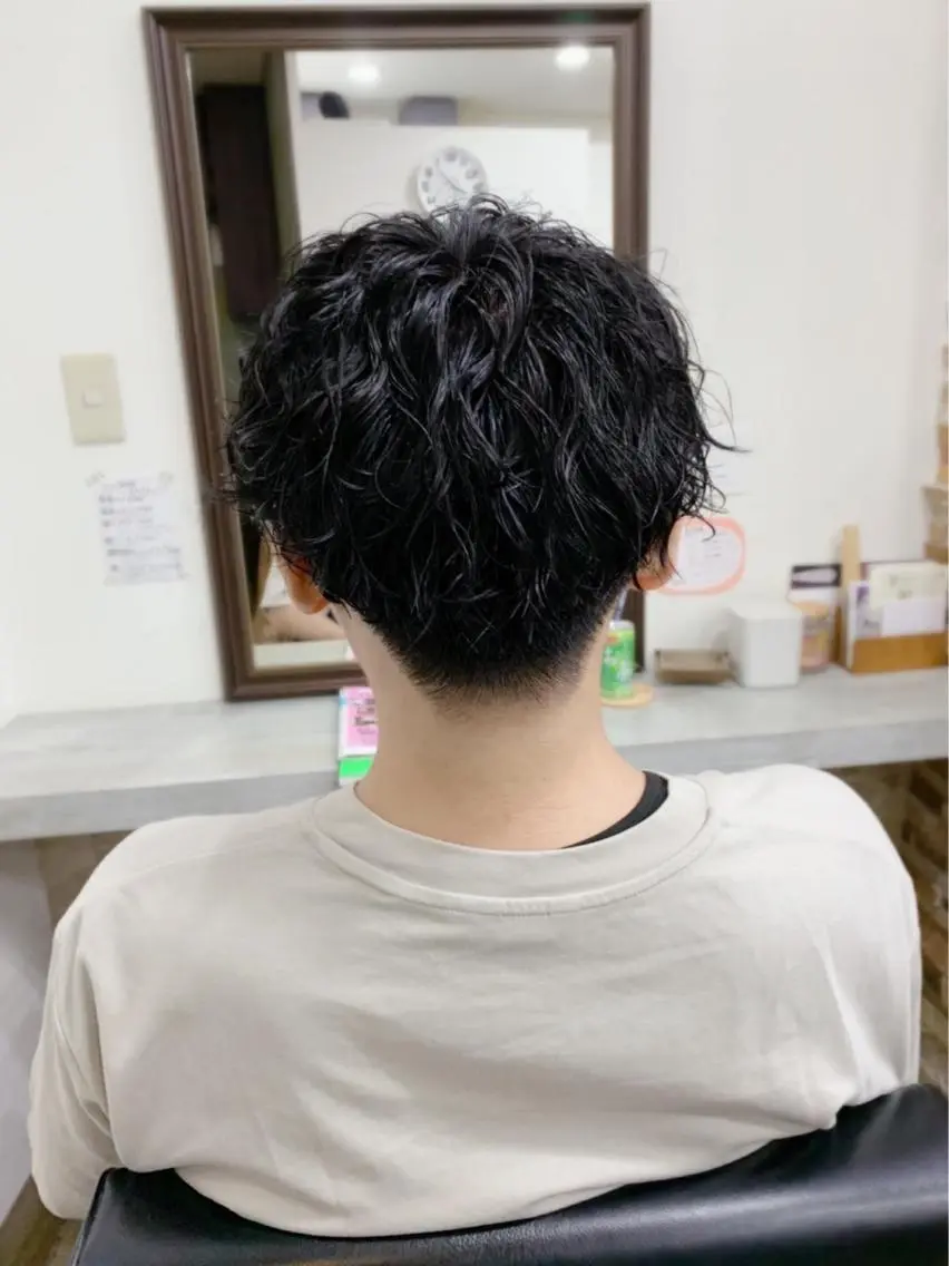 パーマ メンズ カット パーマ ヘッドスパ 薮内 香保里のヘアスタイル