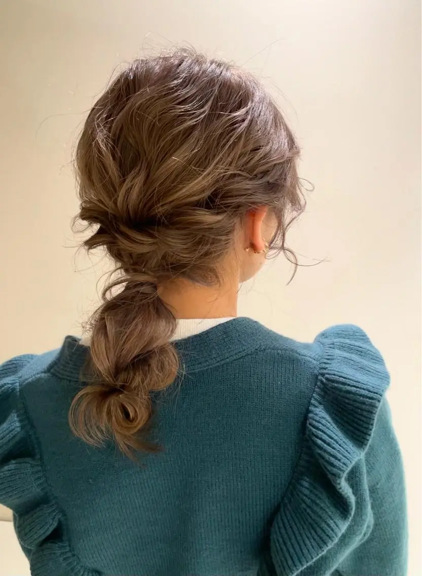 セミロング カラー ヘアアレンジ 浅沼 ゆいのヘアスタイル