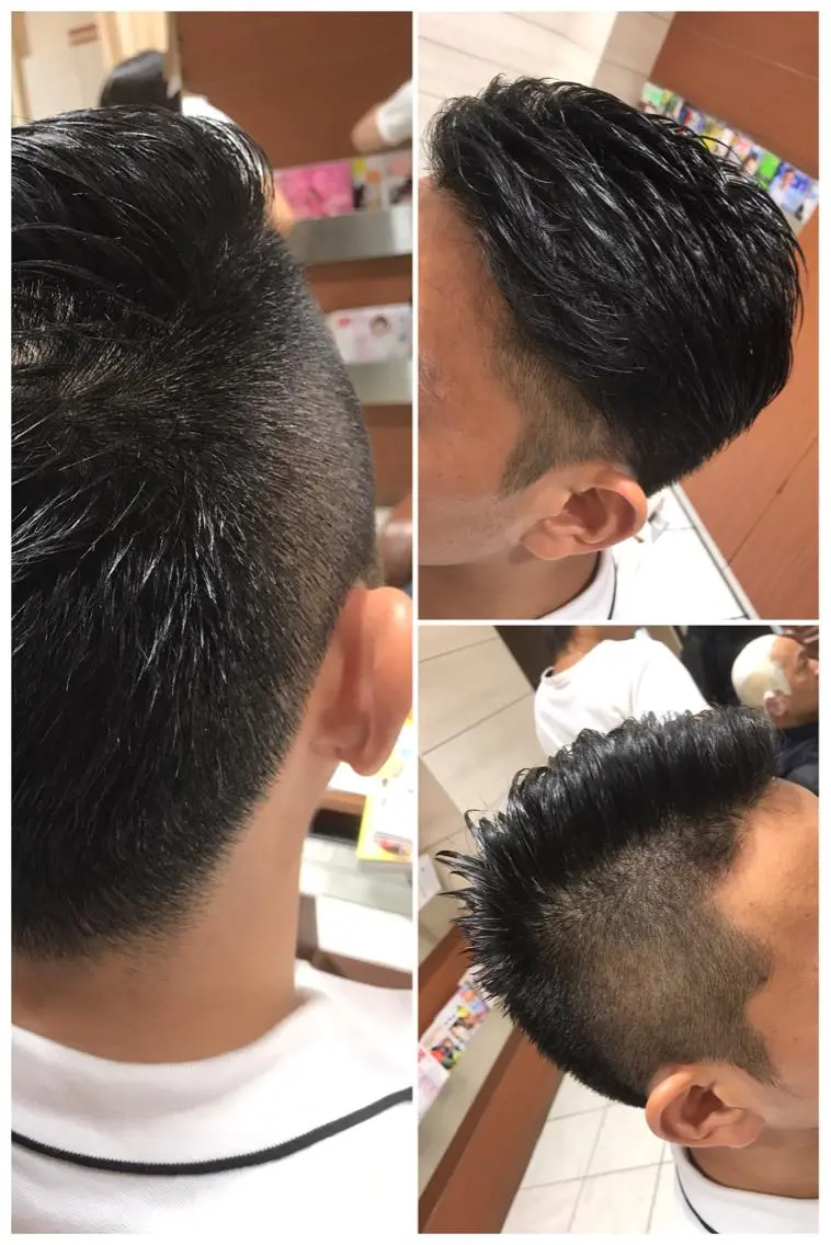ショート メンズ ツーブロック テラモト カズヨシのヘアスタイル