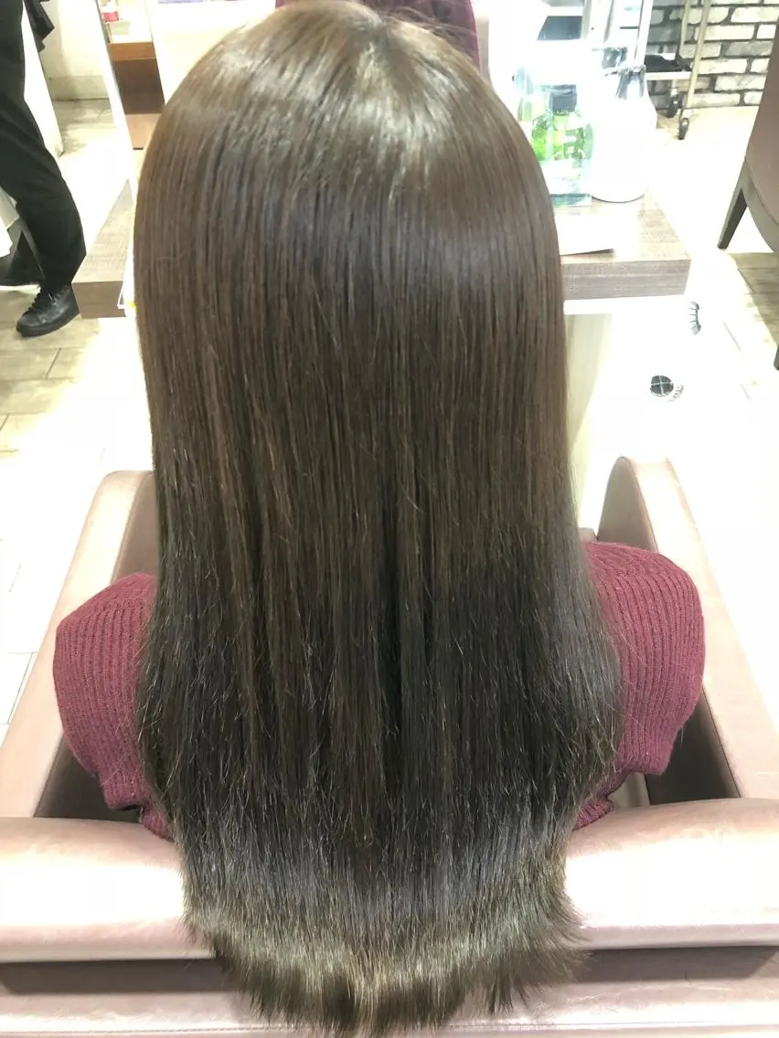 セミロング カラー パーマ ストレートパーマ カット 縮毛矯正 トリートメント 上新庄NO1髪質改善 See.店長深田強のヘアスタイル