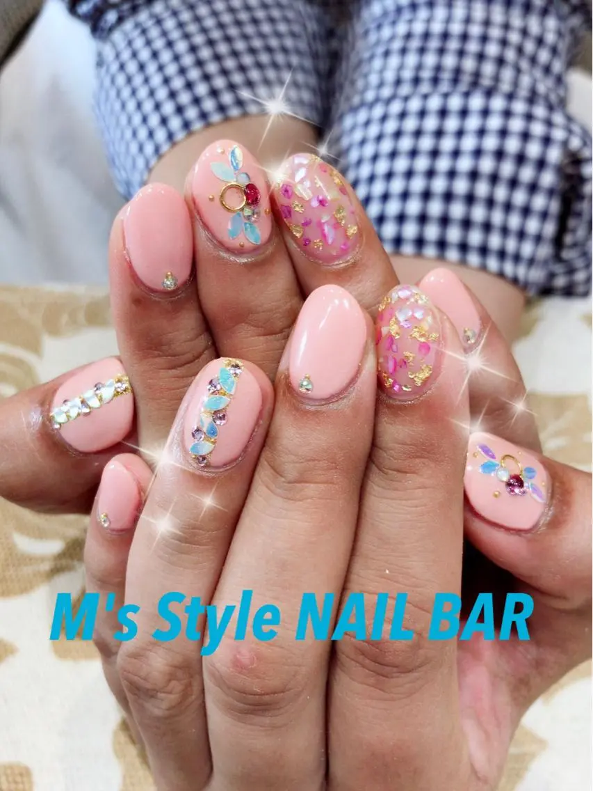 ネイル アートネイル 持ち込み ハンドネイル M's Style NAIL BARのネイルデザイン