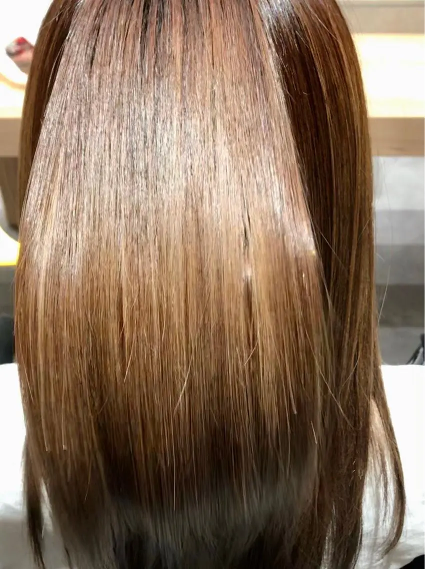 セミロング トリートメント カット ヘアカラー トリートメント YUI𓍯エクステ /ニュアンスカラーのヘアスタイル