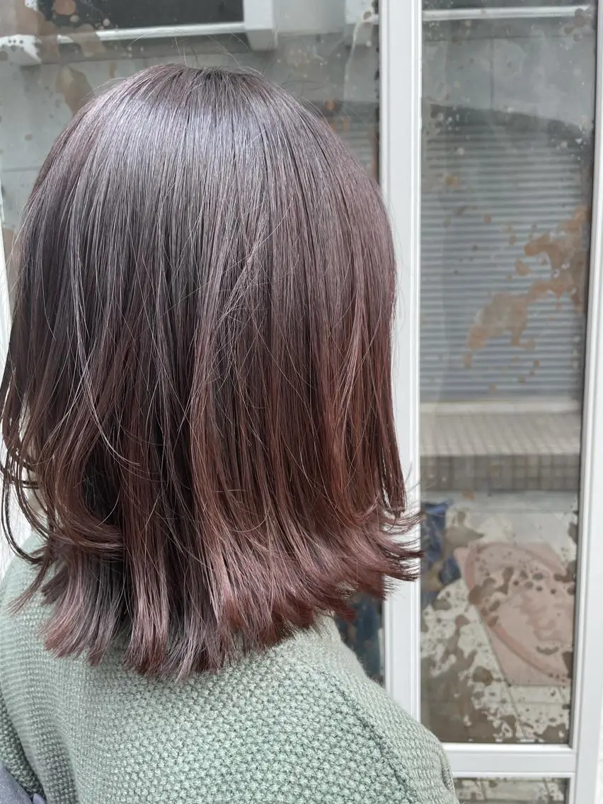 ミディアム カラー 透明感カラー REIのヘアスタイル