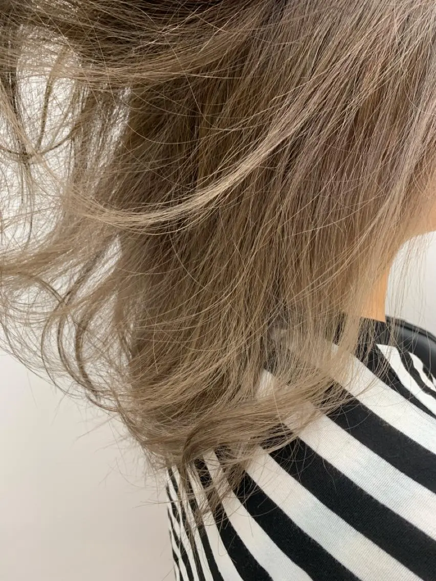 ミディアム カラー グレージュ 縮毛矯正×髪質改善 店長　DAITOのヘアスタイル