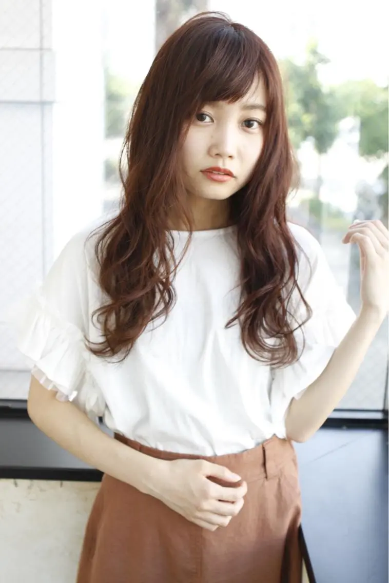 ロング カラー パーマ 🌈日比野 哲二のヘアスタイル
