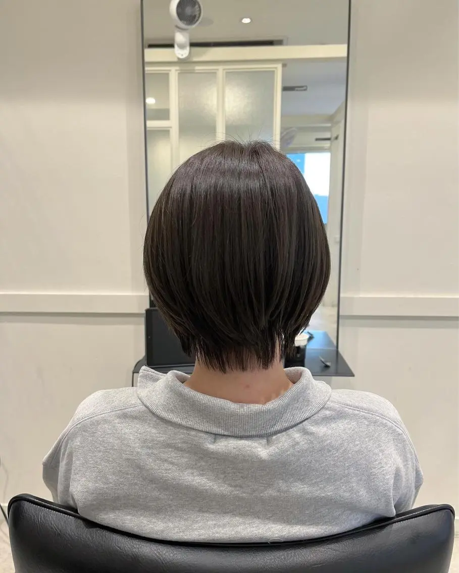 ショート カラー 丸みショート グレージュ ショートヘア 🫧こおりやま なつみ🫧のヘアスタイル