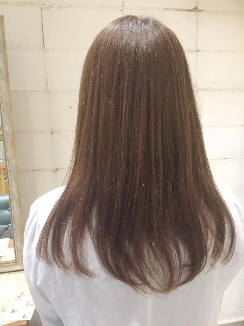 ミディアム カラー アッシュ ベージュカラー 透明感カラー ◇おの あすか◇のヘアスタイル