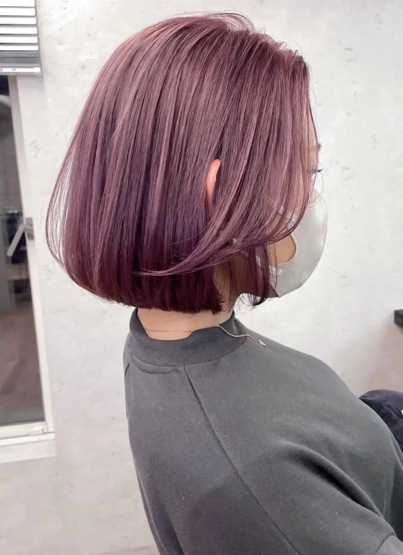 ショート ボブ 韓国風ヘア レイヤーカット ユナイテッド ビューティー西金沢のヘアスタイル