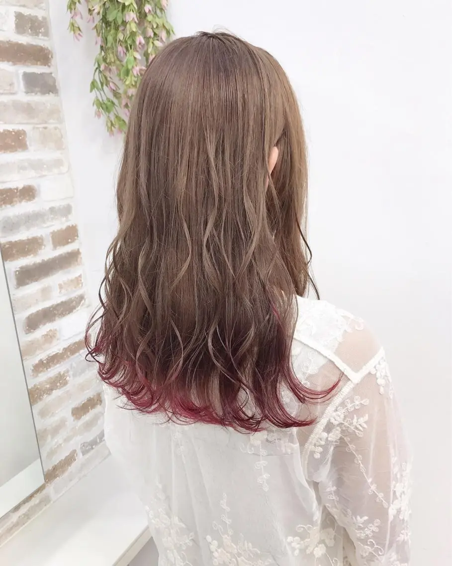 セミロング カラー トレンドHair🖤 keita🇰🇷のヘアスタイル