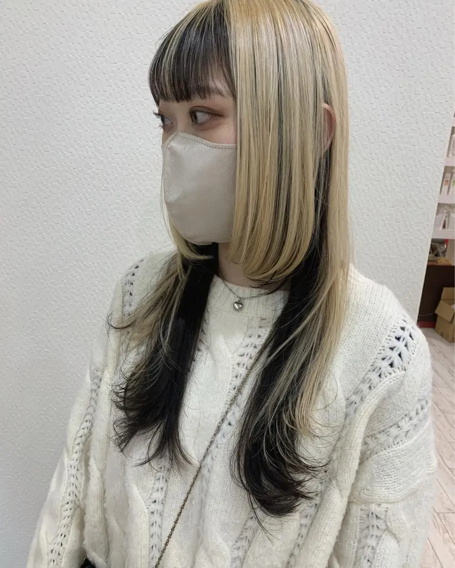 ロング ロング ウルフカット カット ヘアカラー 今村公介 ブリーチ特化、派手髪のヘアスタイル