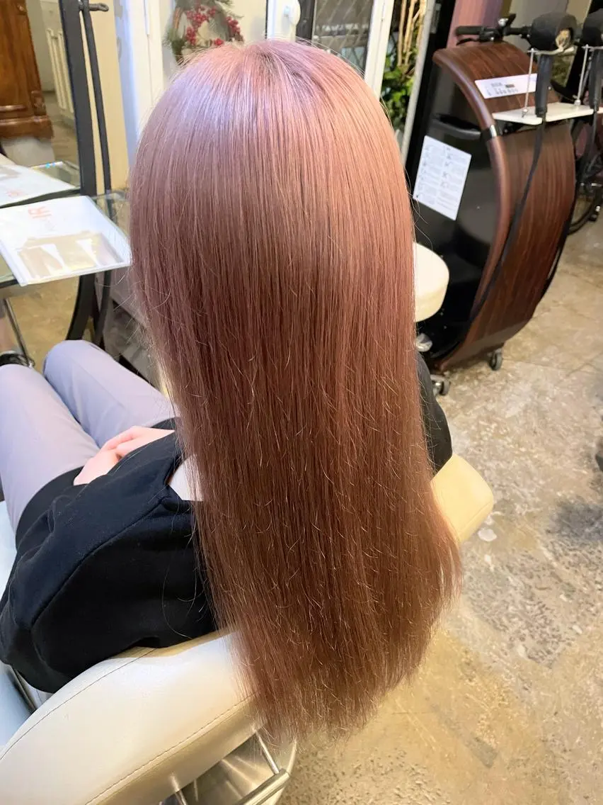 ロング カラー パーマ ヘアアレンジ メンズ ヘアカラー トリートメント ヘアセット 表参道Lise おおいしおりのヘアスタイル