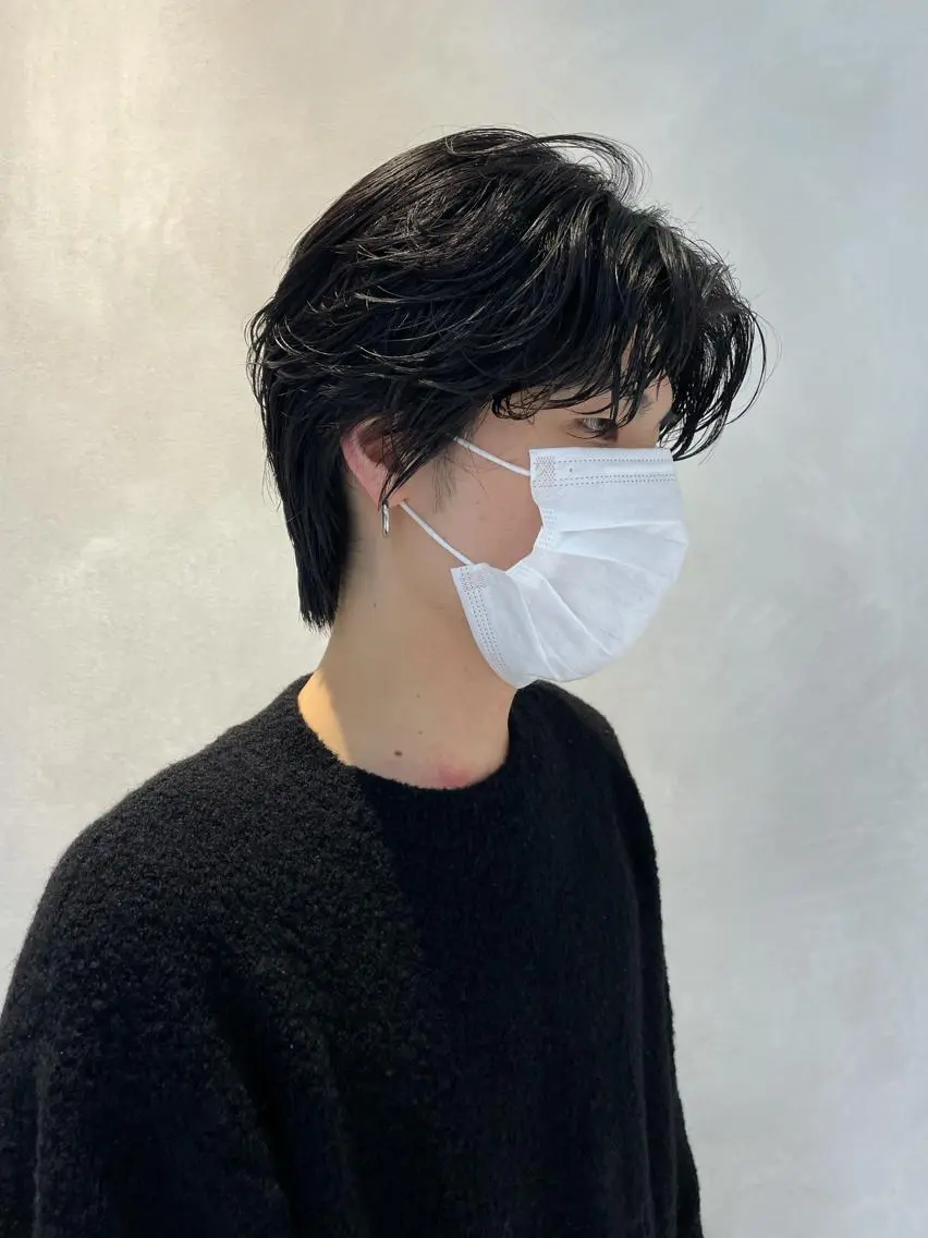 ショート メンズ メンズパーマ メンズショート ショートヘア 若林 良のヘアスタイル