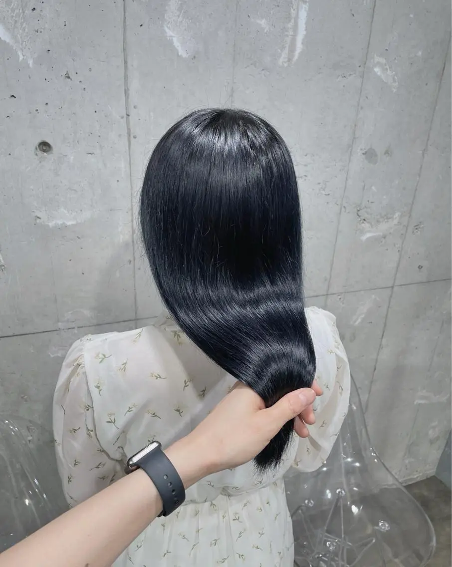ミディアム カラー ヘアカラー トリートメント ヘッドスパ ヘアセット ベージュカラー💖 やすひろのヘアスタイル