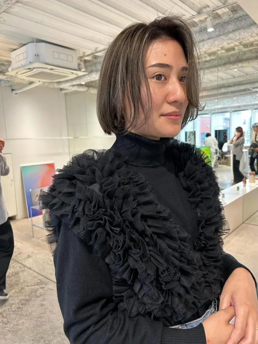 ミディアム ヘアカラー トリートメント 似合わせcut 🔥yutakaのヘアスタイル