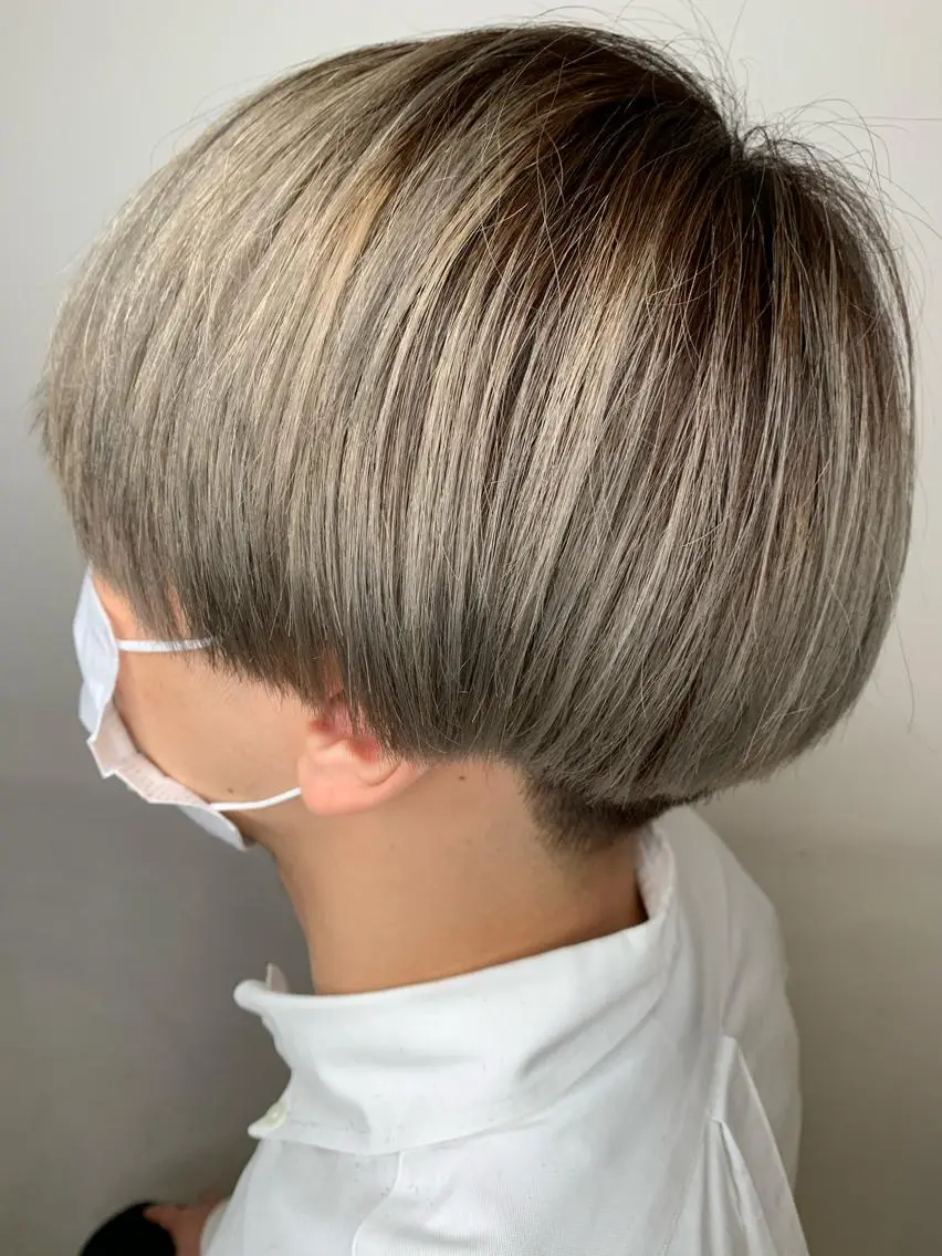ショート カラー メンズ メンズブリーチ ブリーチ 【ロングウルフカット 姫カット】伊藤裕哉のヘアスタイル