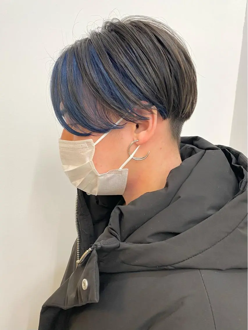 ミディアム カラー 馬場 涼平のヘアスタイル