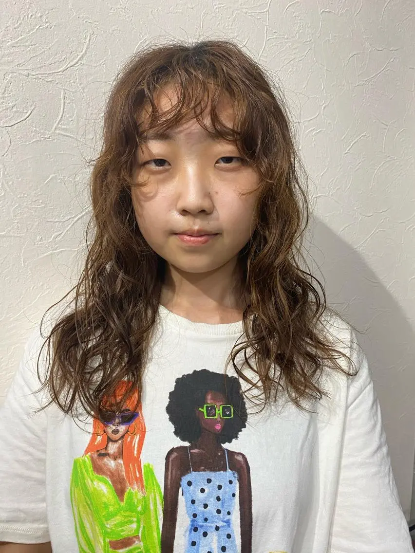 ロング パーマ 🍃YURI 🍃のヘアスタイル