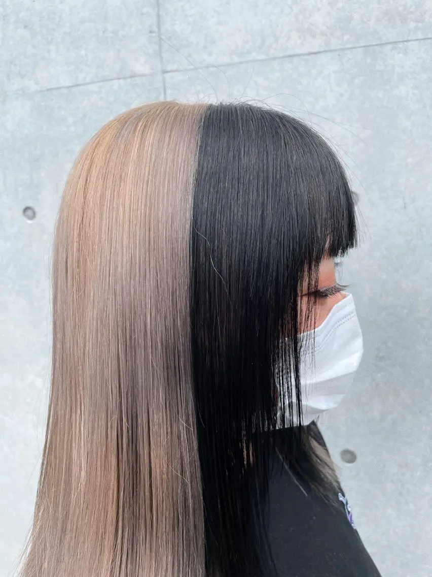 ミディアム カラー ブリーチ 似合わせカット ヘアカラー トリートメント センスをお届けします 大谷将生infpのヘアスタイル