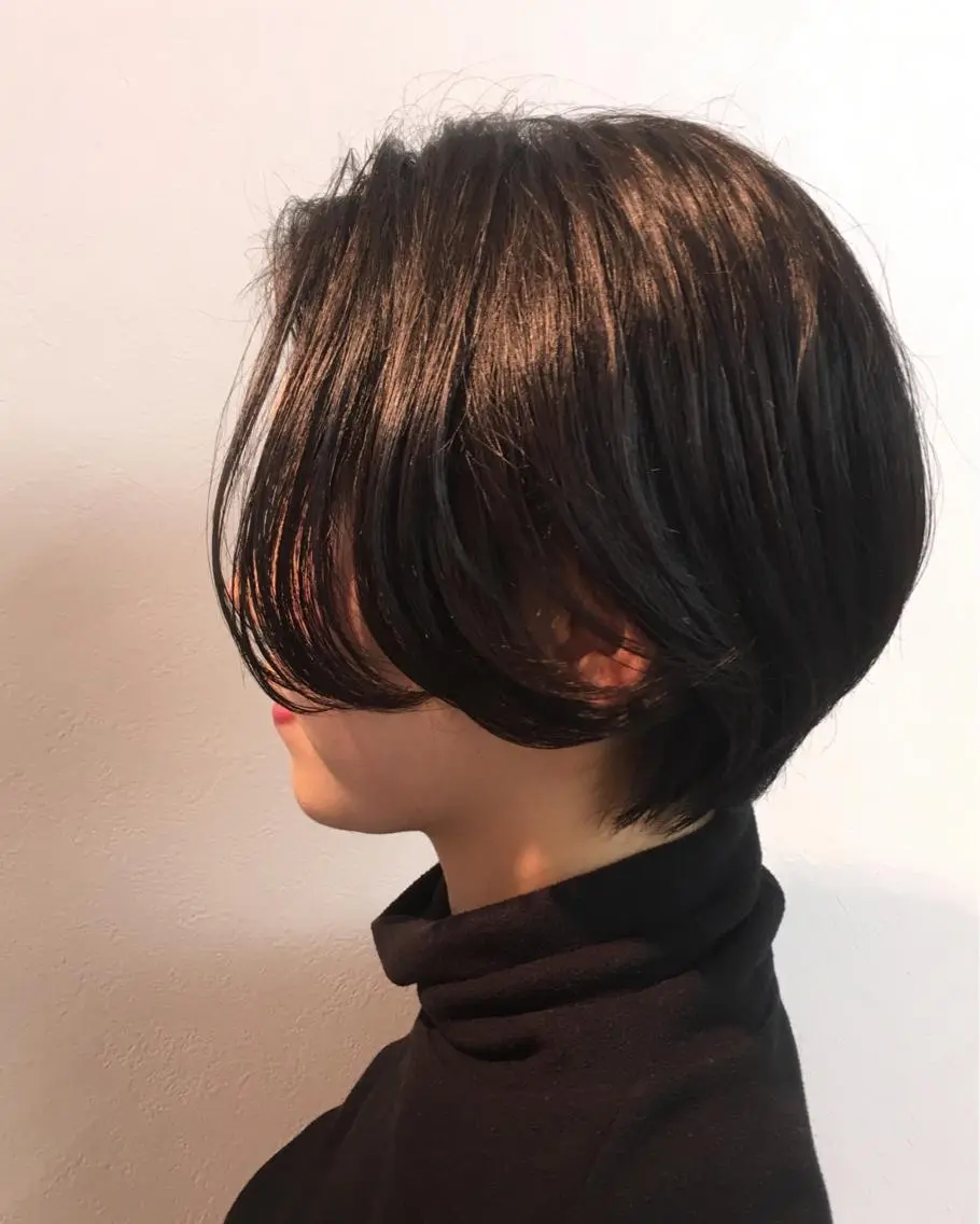 ショート カラー ショートヘア カット 安永 涼のヘアスタイル