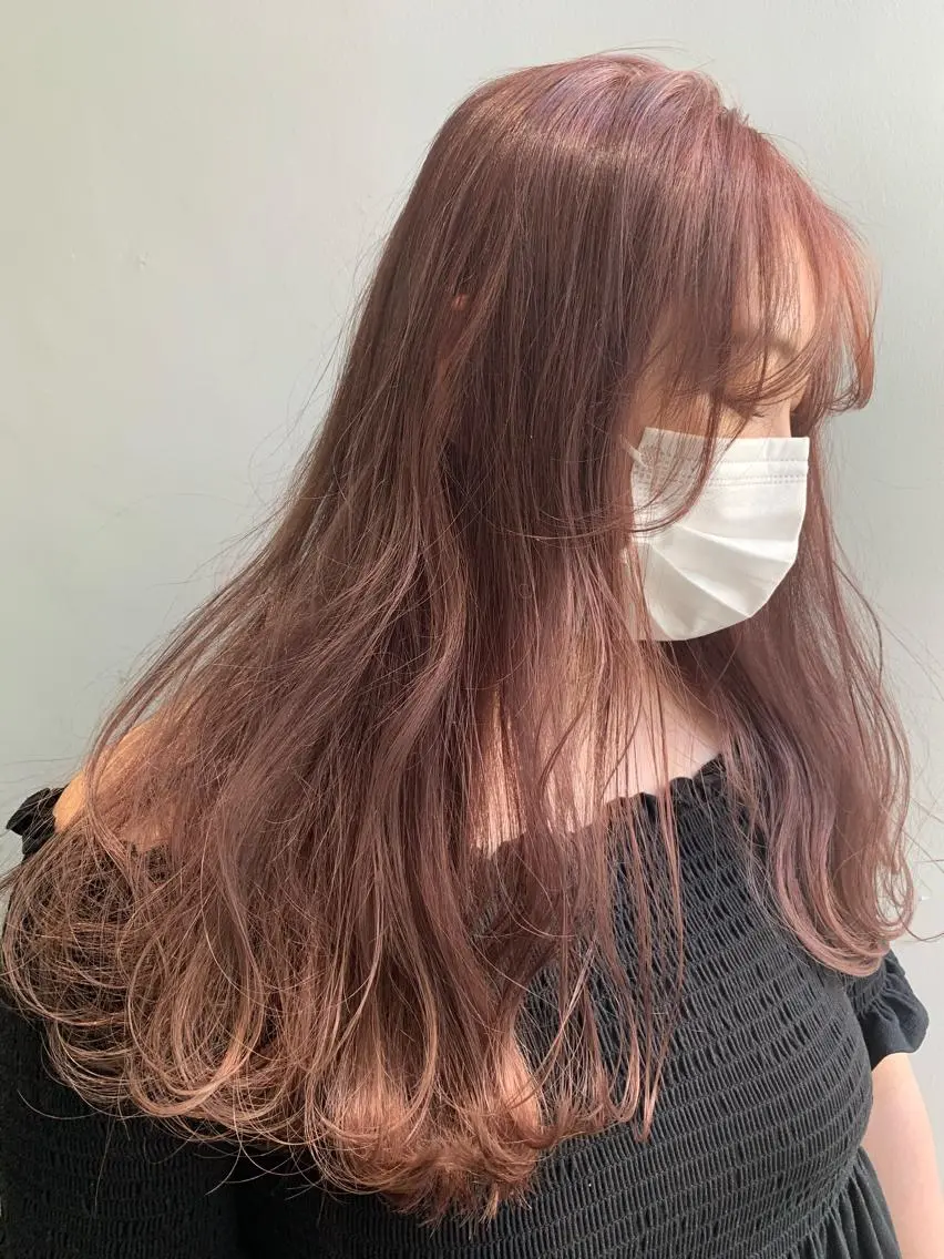 ロング カラー カット ヘアカラー トリートメント ヘアセット 怪我のため6月末 復帰予定田中瑞希🍃のヘアスタイル