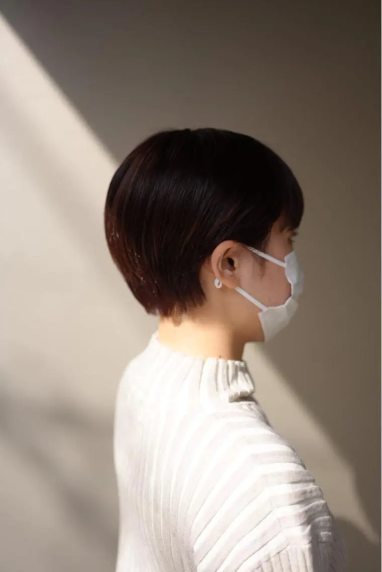 ショート カラー ボブパーマコテ巻き風 パーマNo1深江秀平のヘアスタイル