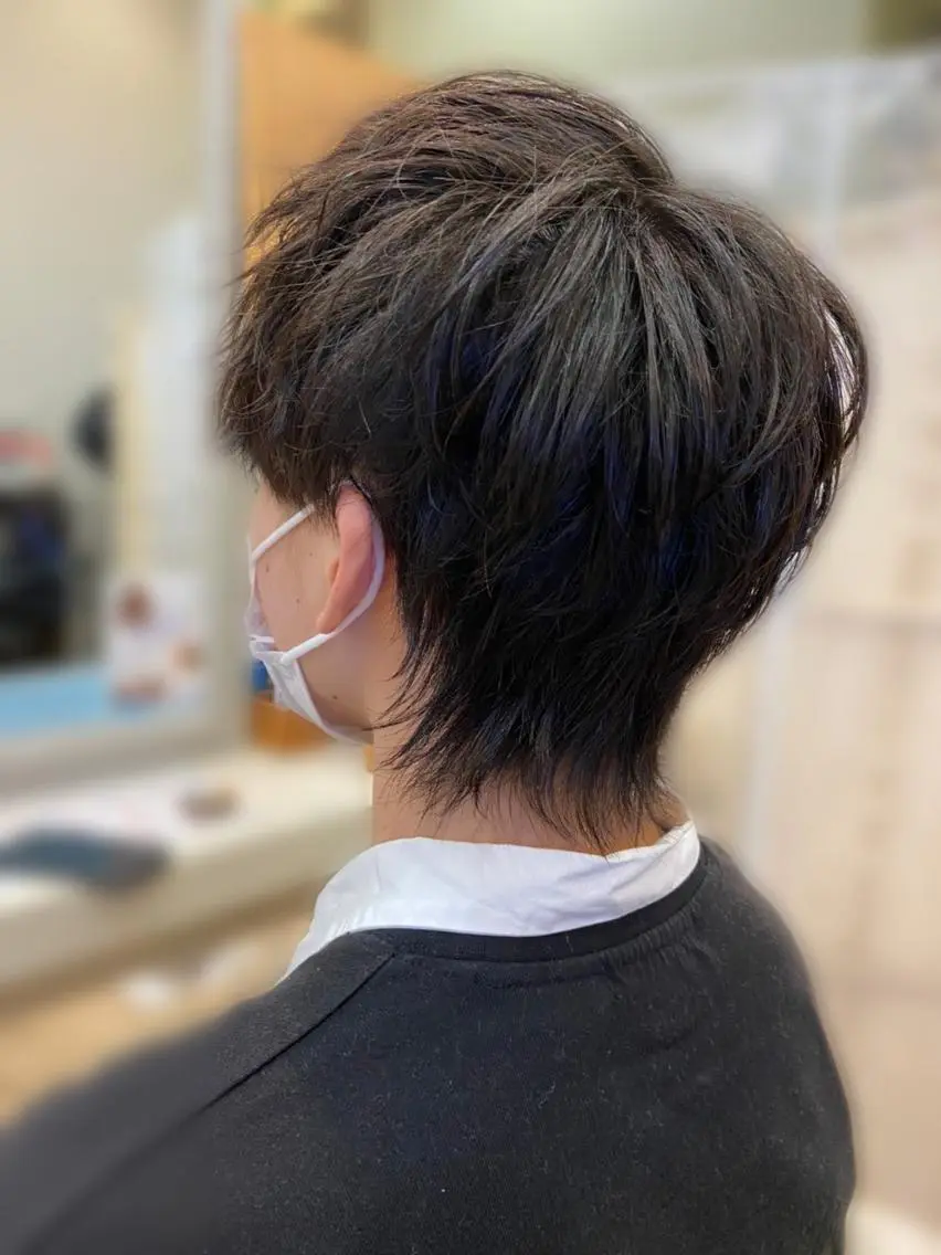 メンズ メンズウルフカット ウルフカット Hair&Cafe Matty’sのヘアスタイル