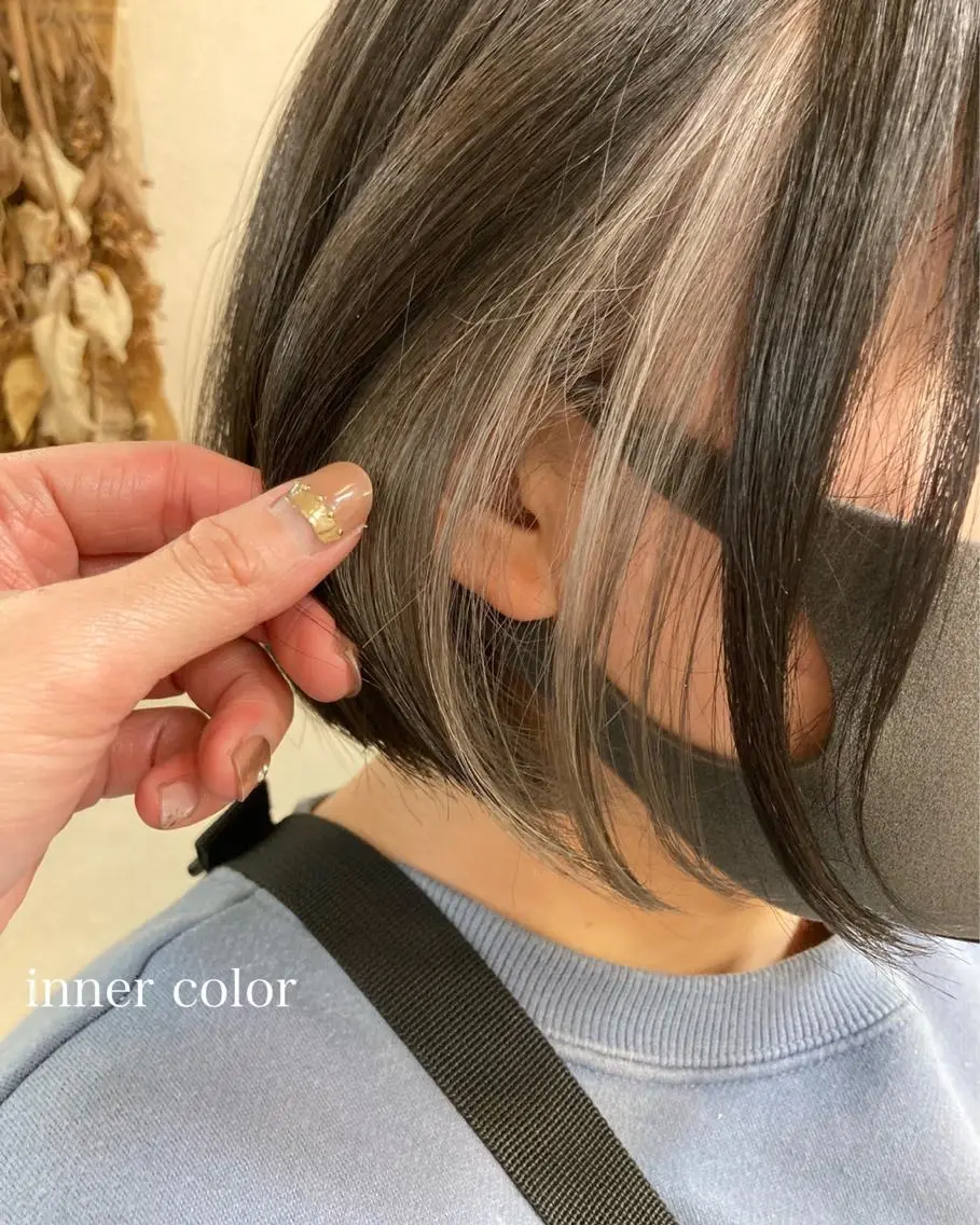 ショート カラー 切りっぱなしボブ ショートボブ ハンサムショート ブリーチ インナーカラー カット ヘアカラー トリートメント 初めてのショート お任せください✂️のヘアスタイル