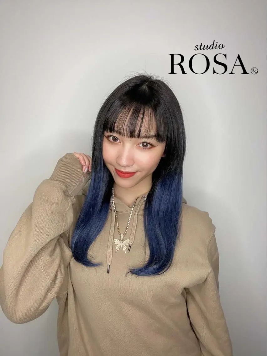 セミロング カラー 関東 蓮太のヘアスタイル