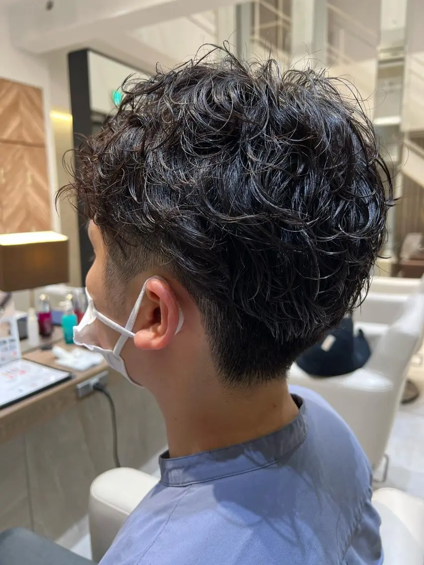 ショート メンズ メンズパーマ 東 大介/骨格矯正カットのヘアスタイル