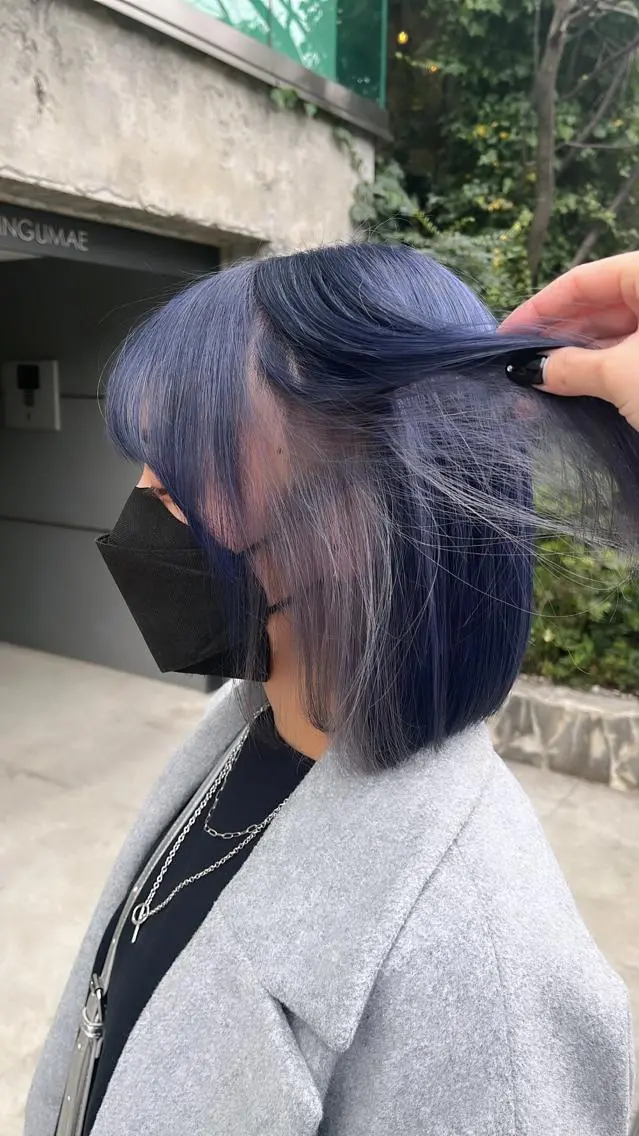 ショート カラー カット ヘアカラー トリートメント ヘアセット 🩶【推しハイトーン 】yuzu🩶のヘアスタイル
