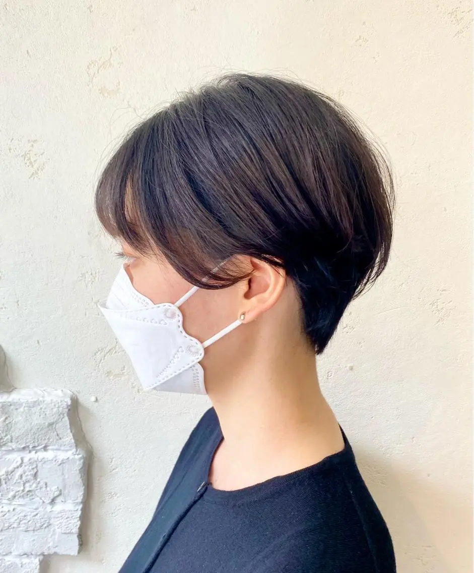 ショート ショートヘア ショート 縮毛矯正 レイヤー🌿FUKUのヘアスタイル