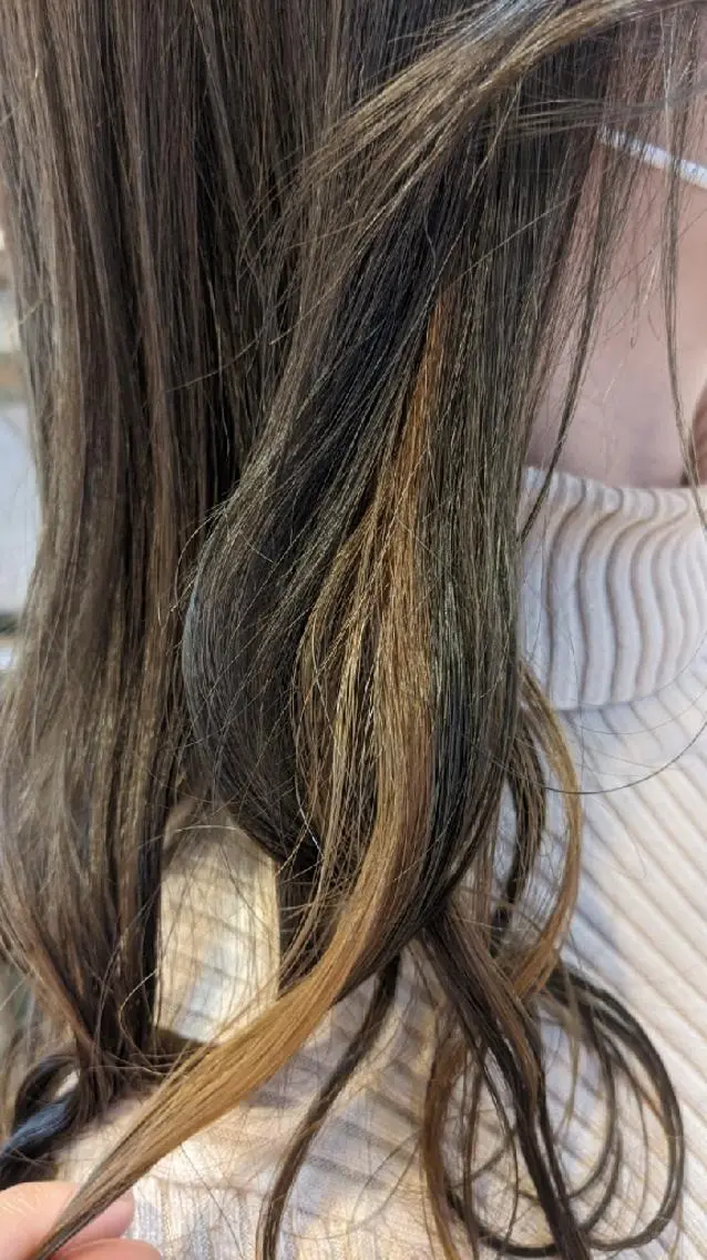 ロング カラー ブリーチ インナーカラー ブリーチなしカラー 髪質改善＆白髪ぼかし カラー♡店長みやけ♡のヘアスタイル