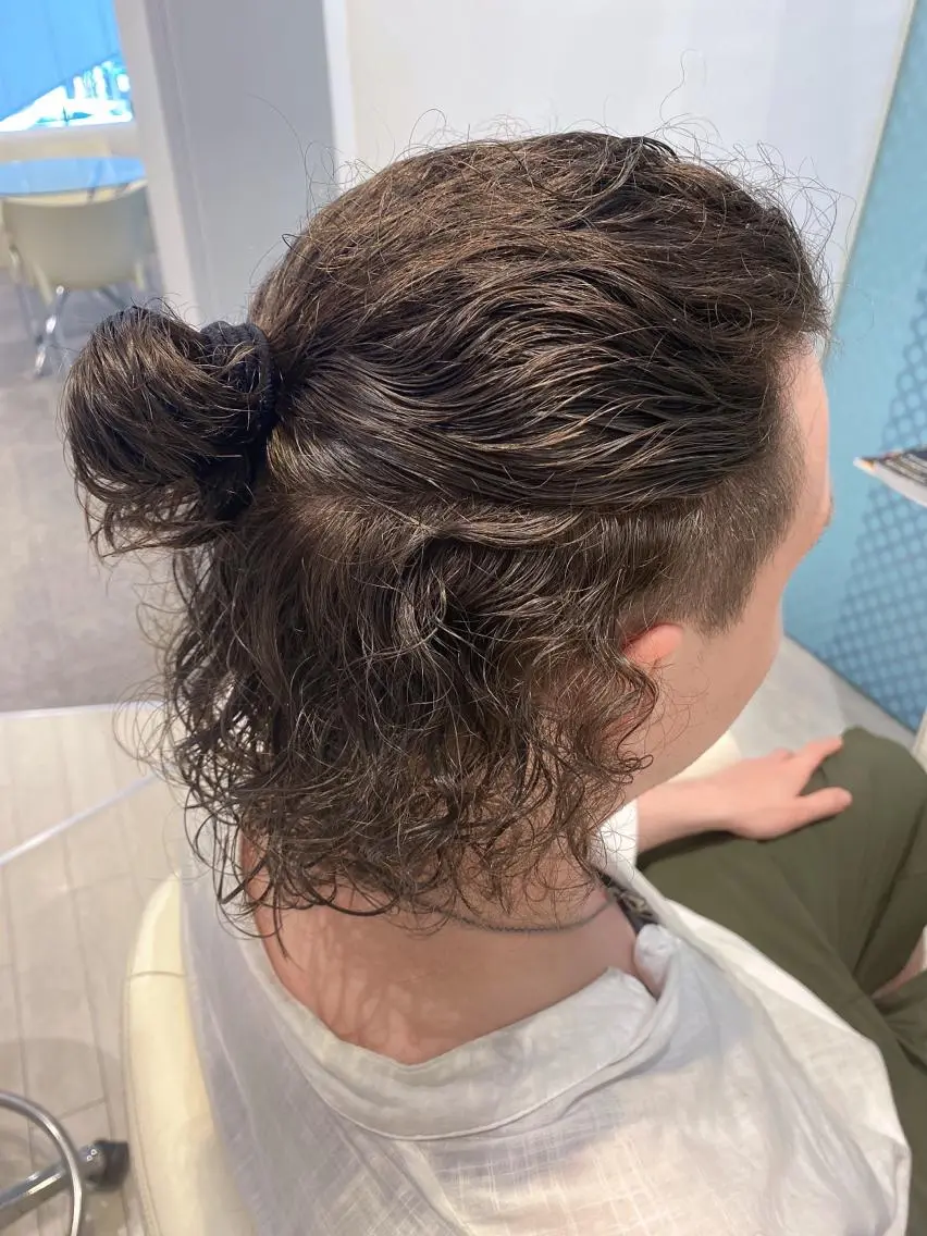メンズ マンバンヘア 刈り上げ メンズカット 井上　凜太郎のヘアスタイル