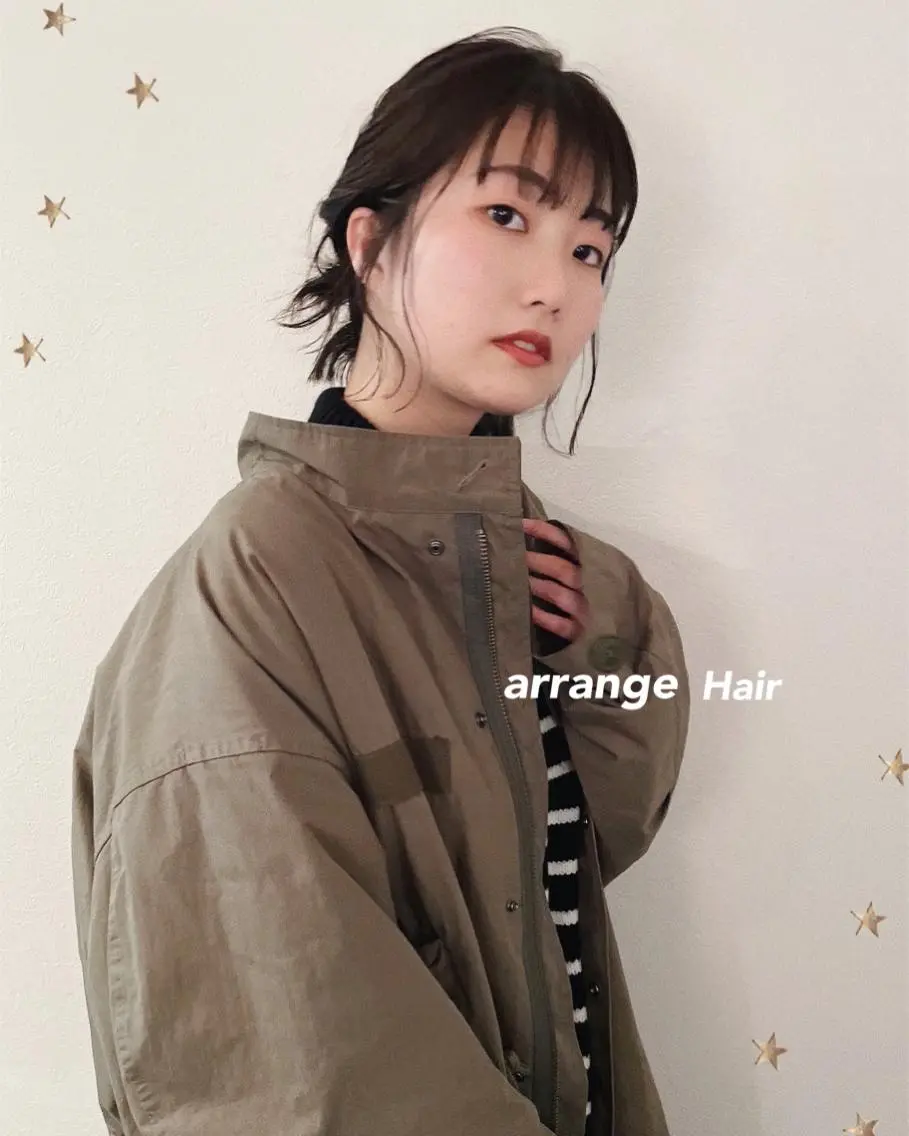 ショート ヘアアレンジ ヘアセット 市川 千夏のヘアスタイル