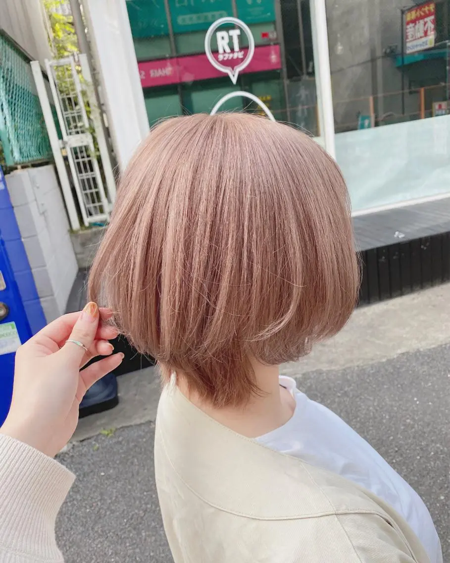 ショート 🤍ムラ修正ブリーチ 🤍原宿/YUUのヘアスタイル