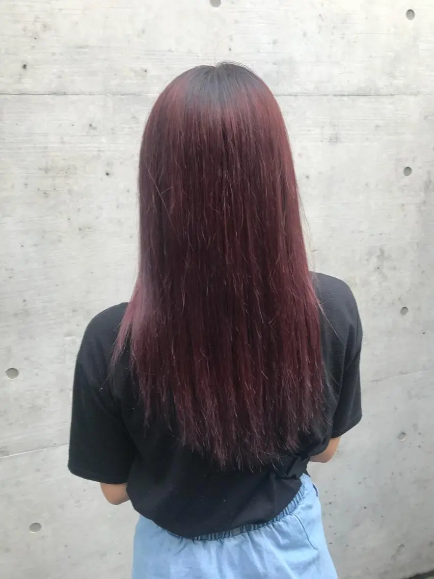 ロング カラー ブリーチ 色落ちまでキレイに! !女性サロンのヘアスタイル