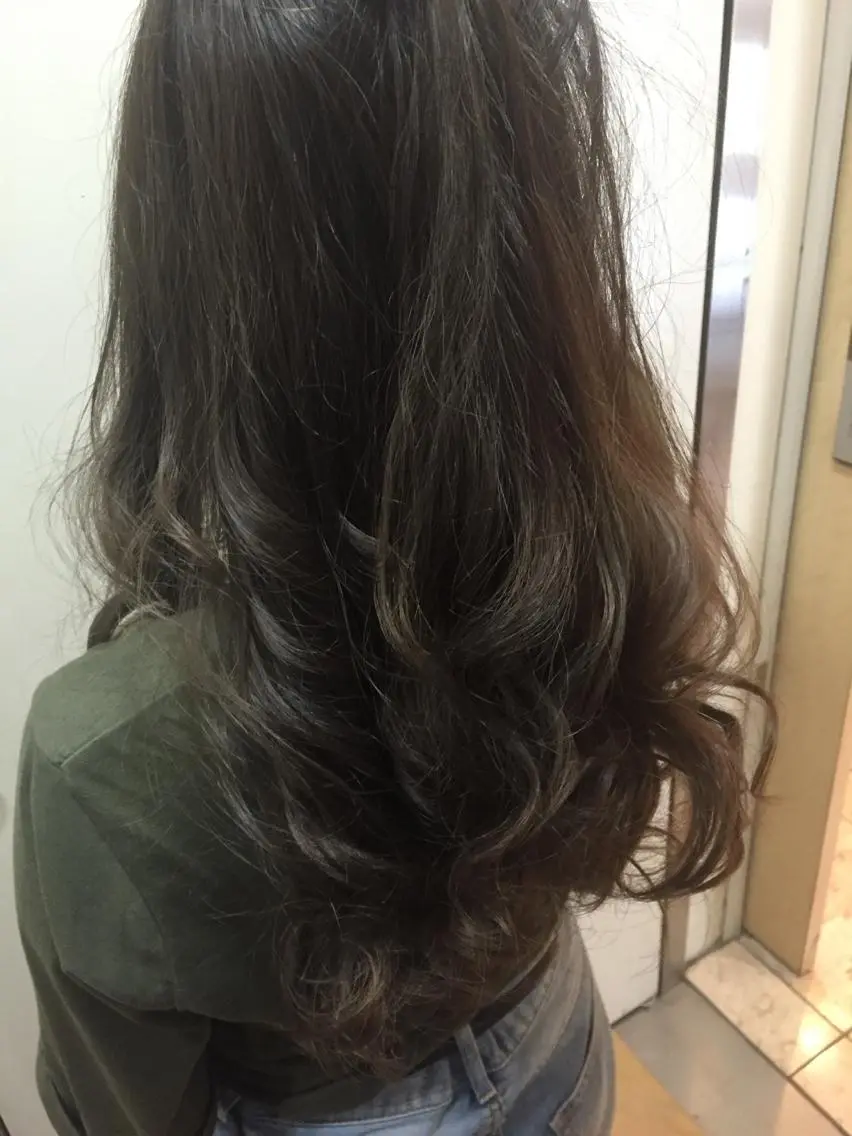 セミロング カラー 縮毛矯正×髪質改善 店長　DAITOのヘアスタイル