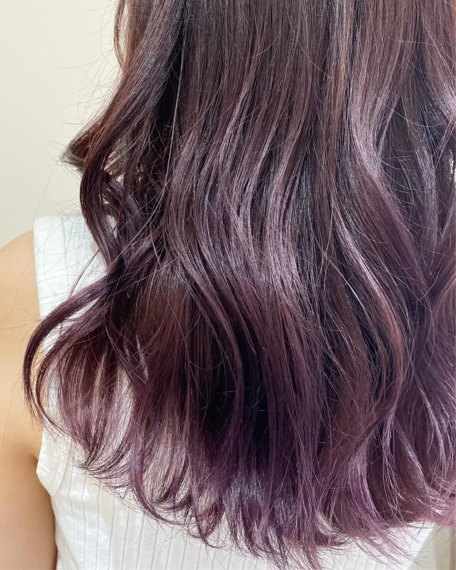 ロング カラー 銀座メンズ専門🖤 叶奈々のヘアスタイル