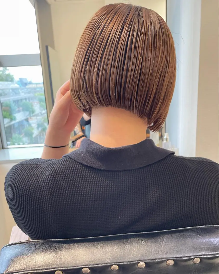 ショート カラー カット ヘアカラー トリートメント 村上雅人 ナチュラルモードのヘアスタイル