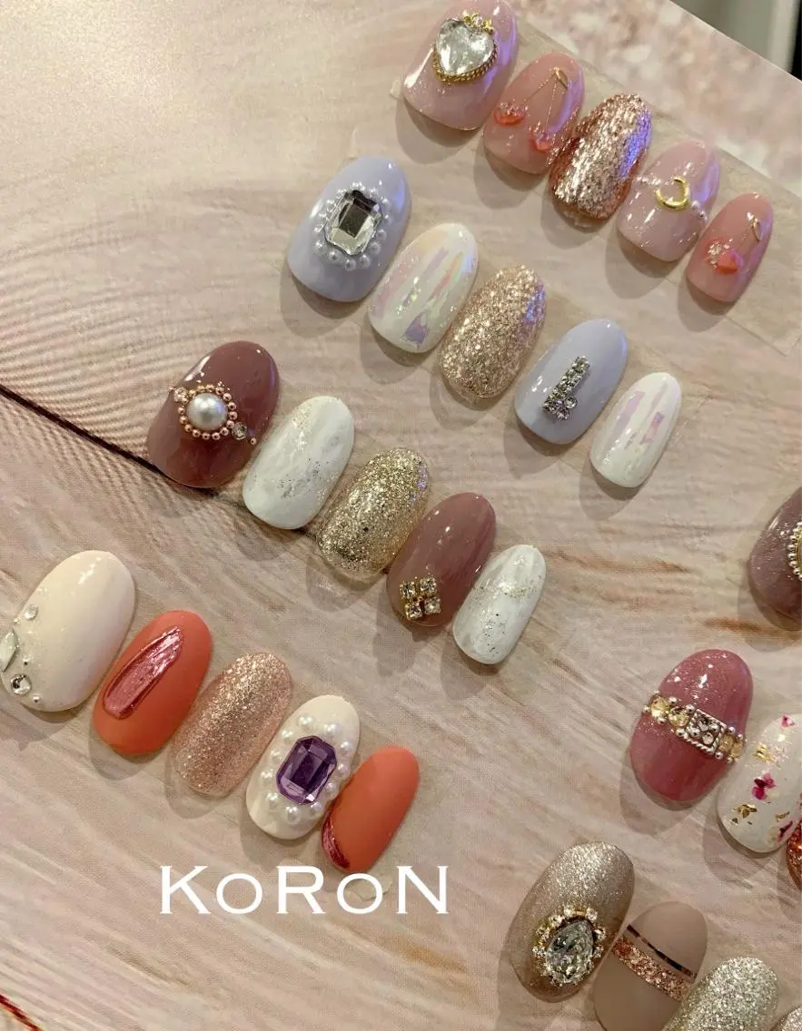ネイル 韓国ネイル ハンドネイル 自宅サロン鎌倉 KORONのネイルデザイン