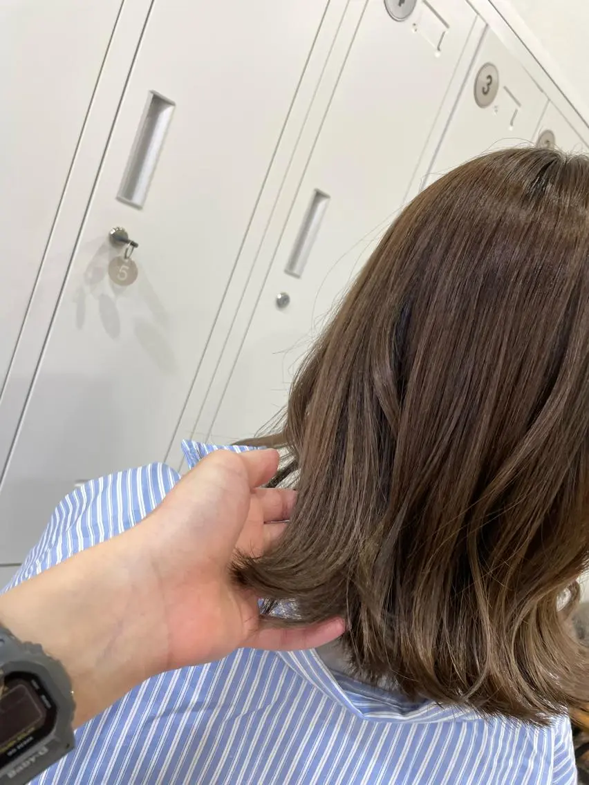 ミディアム カット ヘアカラー L.E.M 仙台のヘアスタイル